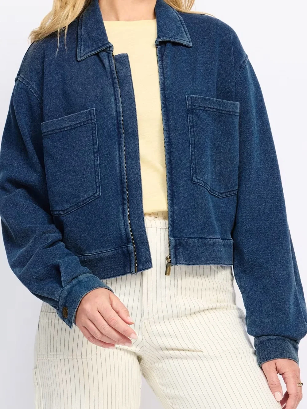 NWT (size L) Z SUPPLY
Heritage Knit Denim Jacket - Picture 2 of 10